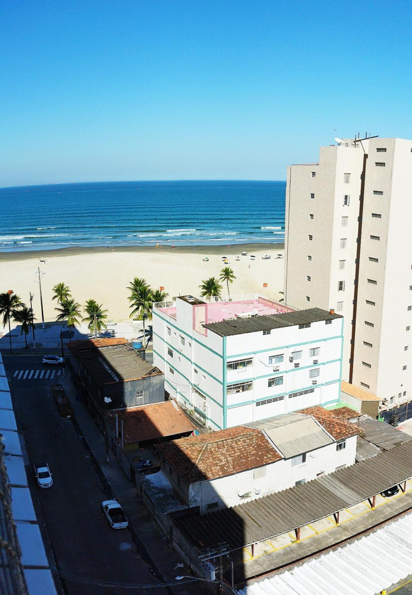 Aconchegante Apartamento Com Vista Para O Mar -Guilhermina Praia Grande  Exterior foto